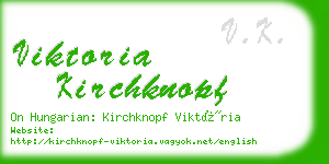 viktoria kirchknopf business card